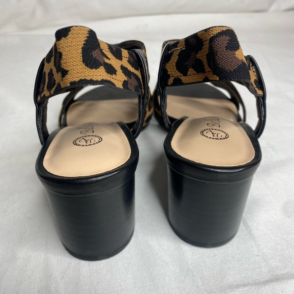 Bella Vita Womens Leopard Jodi Stretch Sandals US 6.5M New Open Toe Shoes - Picture 8 of 10